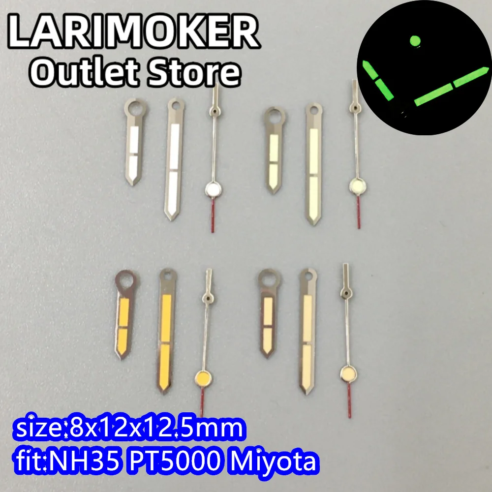 

LARIMOKER Green Luminous Watch Hands Fit NH35 NH36 Miyota 8215 8205 821A ETA2824 2836 PT5000 Watches Automatic Movement