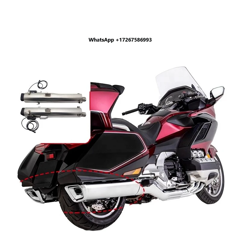 

GoldWing Fit GL1800 Stainless Steel Motorcycle Exhaust System Electronically Adjustable Performance Sport Cover New Condition