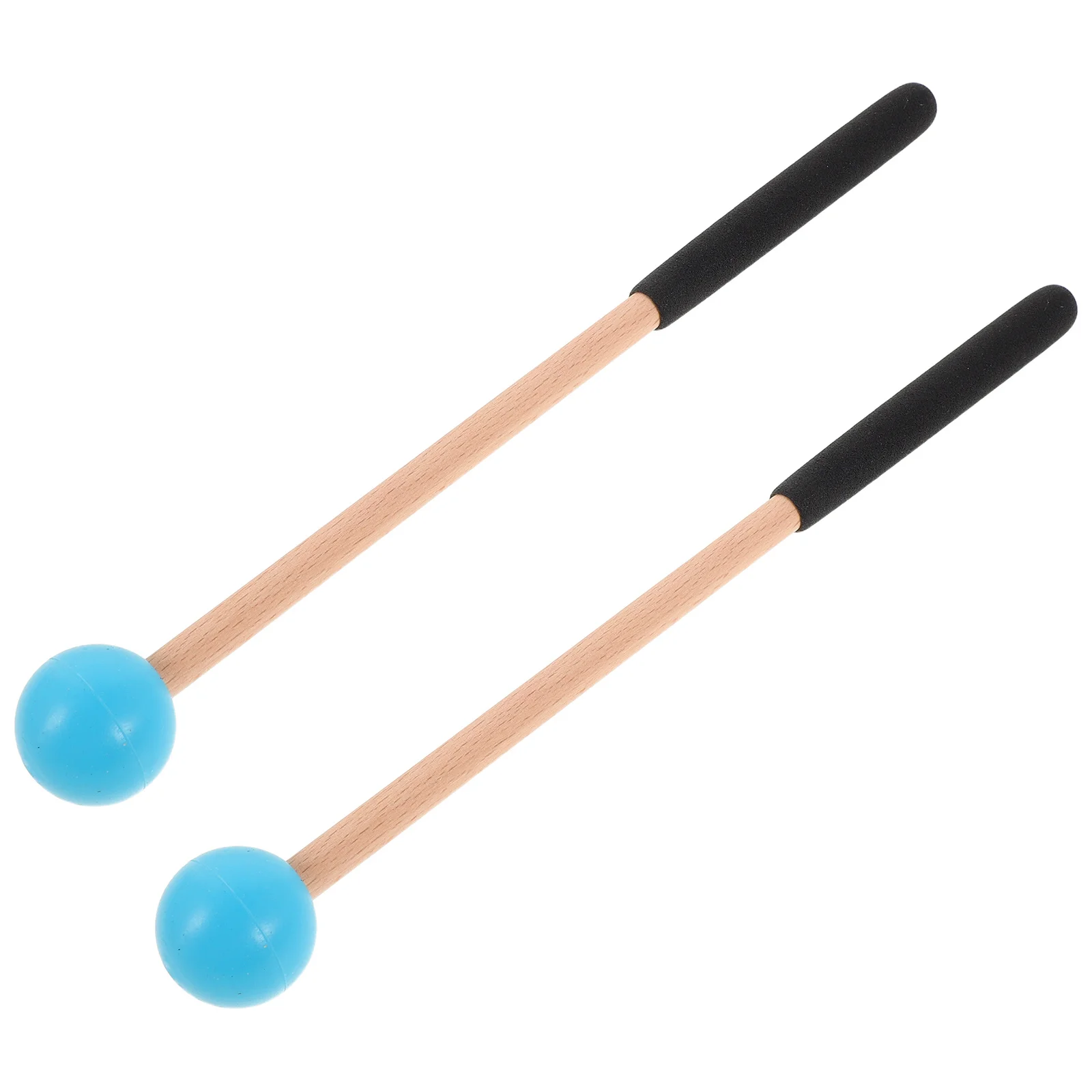 

1Pair Drum Mallets Marimba Mallets Rubber Wooden Handle Percussion Sticks for Xylophone Glockenspiel Kids Music Instruments