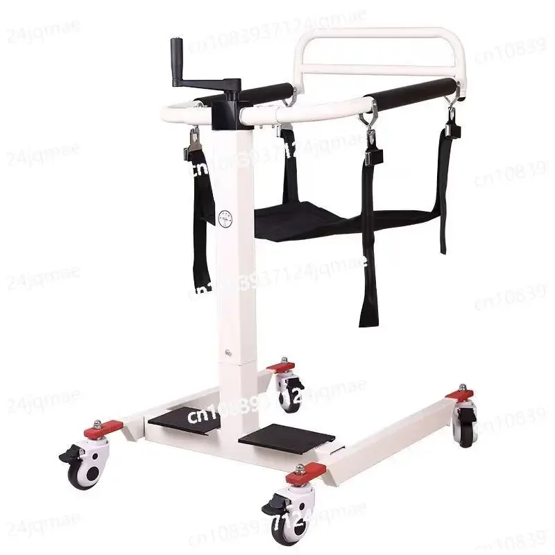 Elderly Patient Manual Lift Shift Machine Bed Wheelchair Transfer Lift Chair for Disabled Nursing Transport Moving Lifting