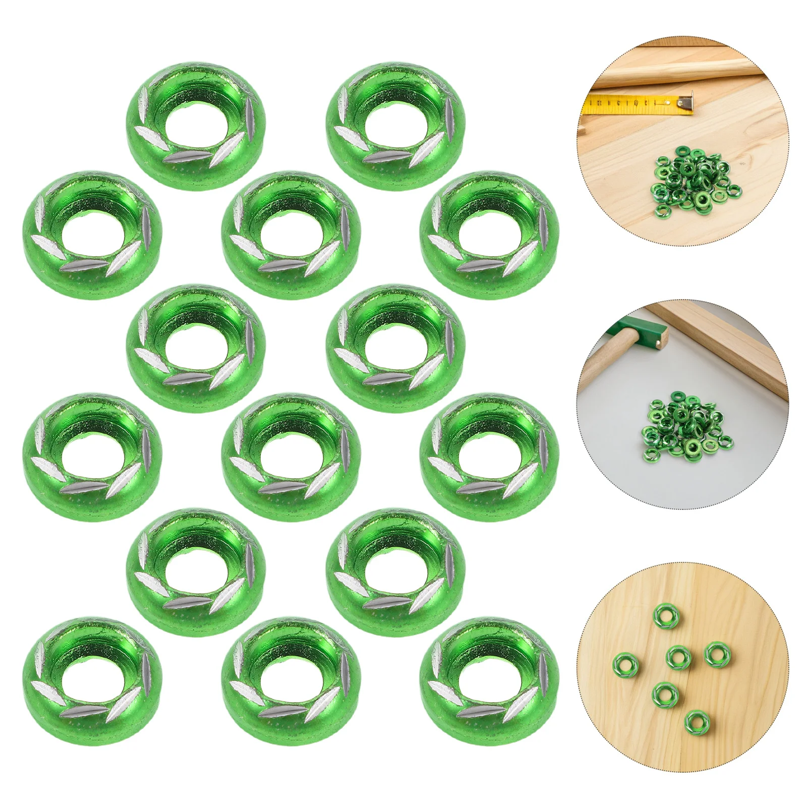 

50Pcs Aluminum Alloy Motorcycle License Plate Decorative Bolt Washers Engine Bay Fasteners Wear Resistant Universal Fit