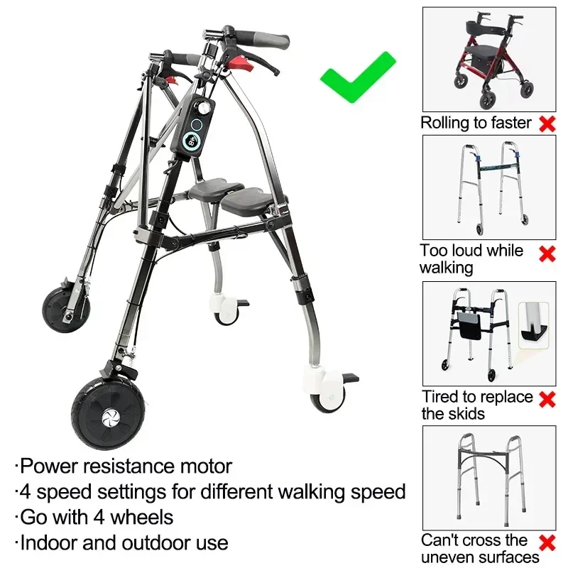 rehabilitation medical disabled electric walkers for elderly people