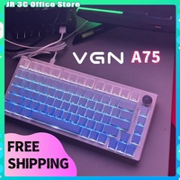 Vgn A75 Hot Swap RGB Mechanical Keyboard Magnetic Switch Custom Gasket Dual System Wired Keyboard For Esports Gamer Accessory