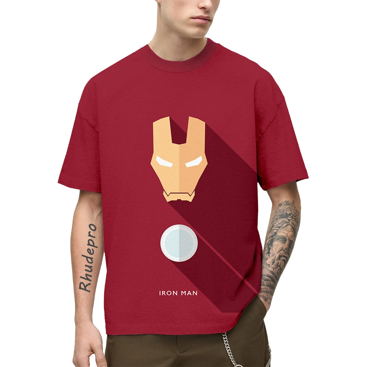 Miniso Iron Man T-Shirts Cartoon Anime Avengers 3D Print Streetwear Men Women Fashion Oversized Shirt Kids Boys Girls Tees Tops