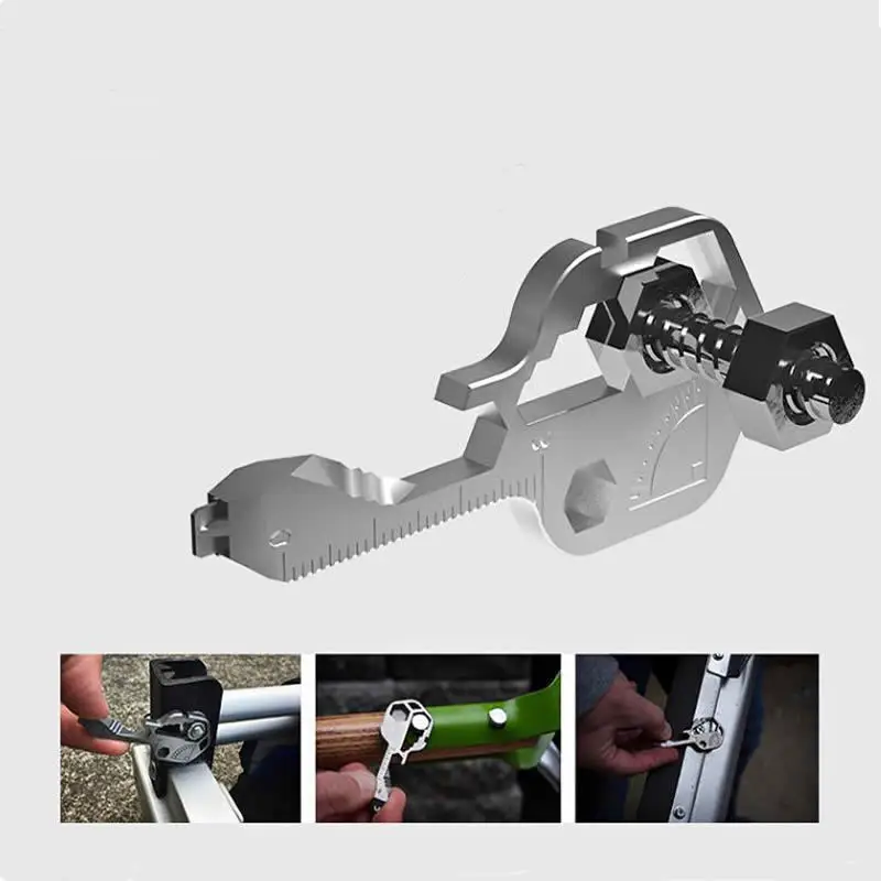 24 in 1 Multitool Key Stainless Steel EDC Keychain with Screwdriver/Bottle Opener Portable Outdoor Camping Gear & Home Tools