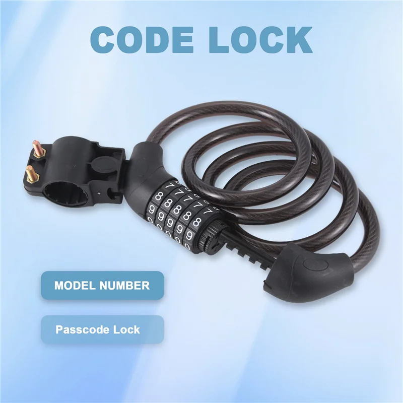 

Противоугонный портативный кодовый замок для Ninebot Max G30 для Xiaomi M365, аксессуары для замка для электрического скутера-N25R