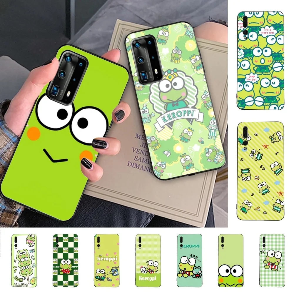 Cartoon K-Keroppi Green Frog Phone Case For Huawei P 8 9 10 20 30 40 50 Pro Lite Psmart Honor 10 Lite 70 Mate 20lite