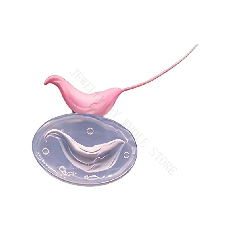 R7UF Multi Size Plush Tail Shaped Silicone Molds For Modeling Clay With Fine Textures Perfect For Cosplay Accessories Making