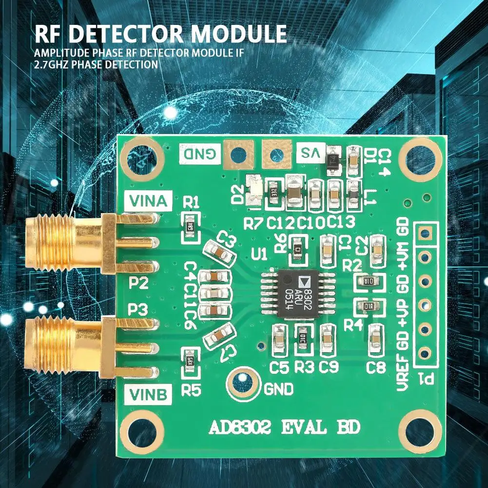 Módulo do detector do RF LF-2.7G, detecção da fase e analisador da impedância, AD8302, 1PC