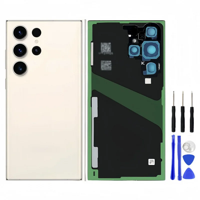 For Samsung Galaxy S23 ULTRA Battery Back Cover 3D Glass Panel Rear Door Housing Case Camera Lens Replacement