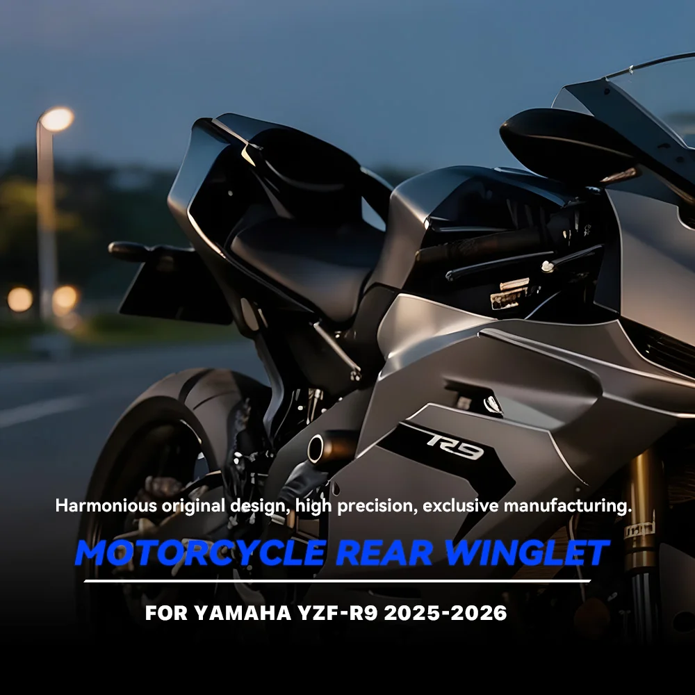 For YAMAHA YZF-R9 YZFR9 New R9 Rear tail fixed wing Motorcycle rear side fairing spoiler Winglet wing modified Accessories