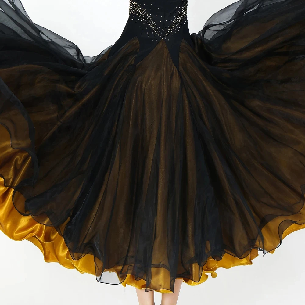Waltz Dance Suit Ballroom Dress Sequined Outfits Modern Costume Stage Competition Woman Clothing Flamenco 2025 Long Sleeves Sets