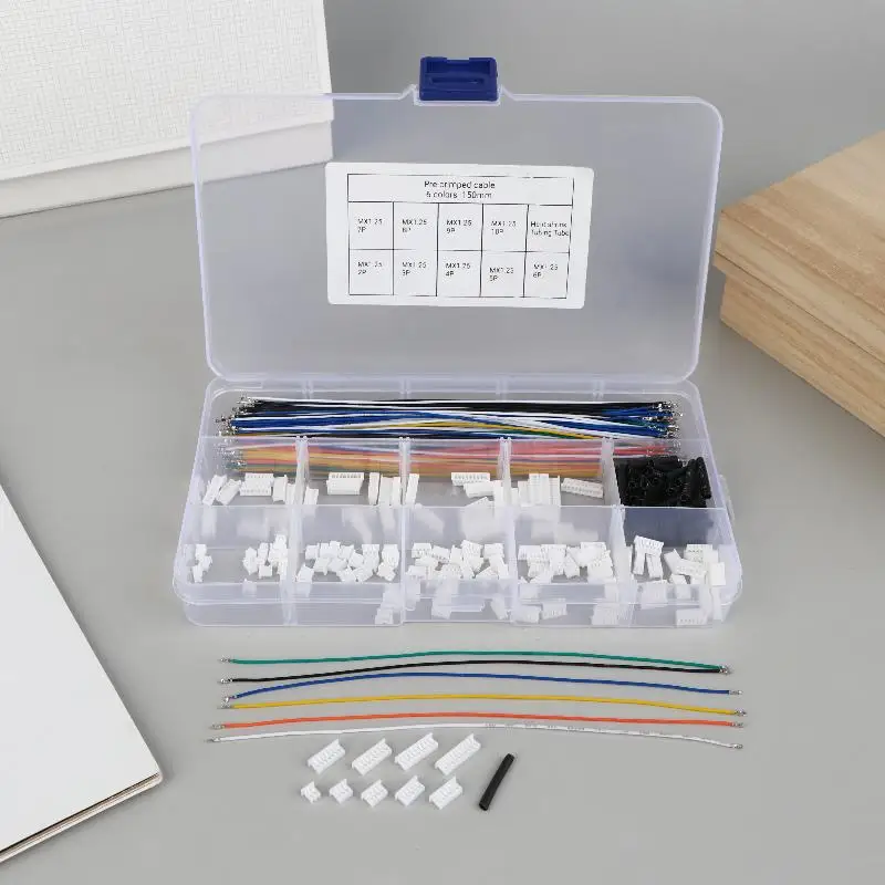 

Pre-Crimped 15cm Cables Kit for Pixhawk: 1.25mm Pitch, Molex PicoBlade Connectors with Socket and Plug.