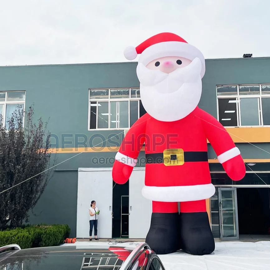 Outdoor Blow up Christmas Decoration LED Lights Inflatable Santa Claus Giant Inflatable Christmas Toys