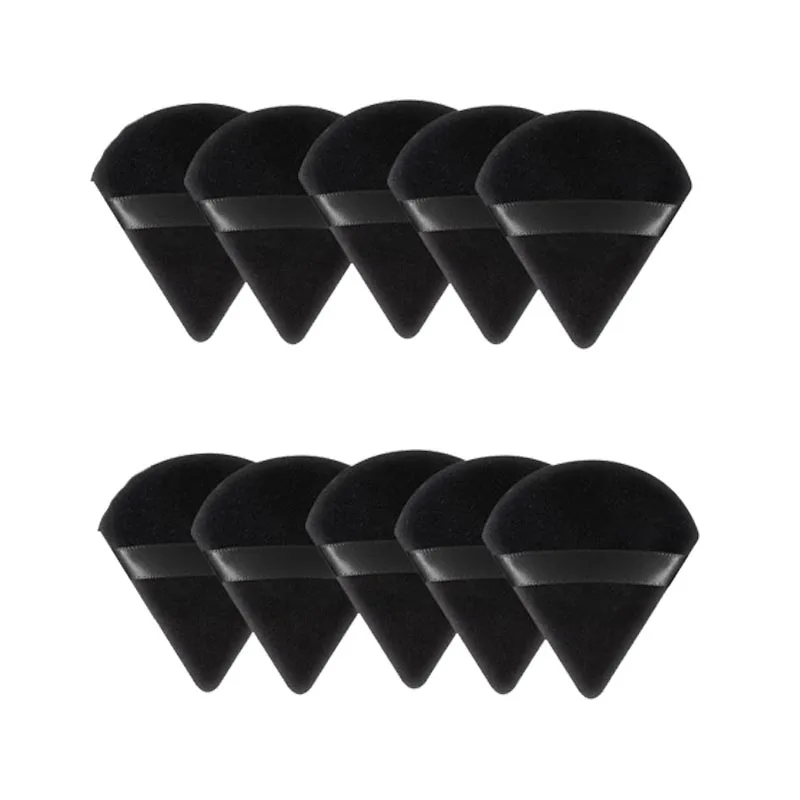 جديد 10/20 قطعة مثلث المخملية مسحوق الإسفنج مستحضرات التجميل الدقيق ماكياج الوجه الصغير قابل للغسل خفيفة الوزن ماكياج أداة FP03