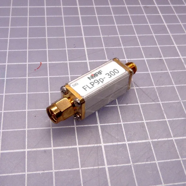 

300MHz 9th-order low-pass filter, discrete LC components, small volume, SMA interface Completely new in stock