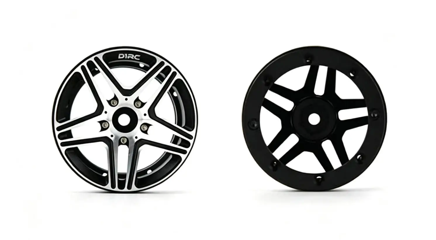 D1RC Guardian 2.2-Inch Aluminum Simulation Wheel Rims Set of 4 for Mercedes-Benz G500 RC Car Upgrade Parts Compatible with 1:10