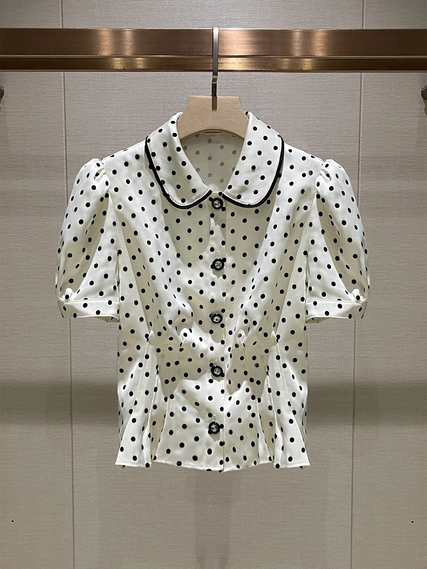 

Country Sle с цветочным принтом irt, повседневная, лето 2022, женская облегающая кукольная воротник Bubble Sve, винтажная дышащая кожа...