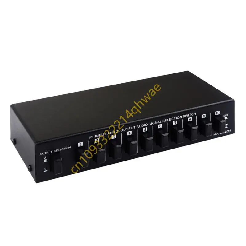 Pilihan sinyal sumber yang nyaman splitters 10 in 2 out switcher box