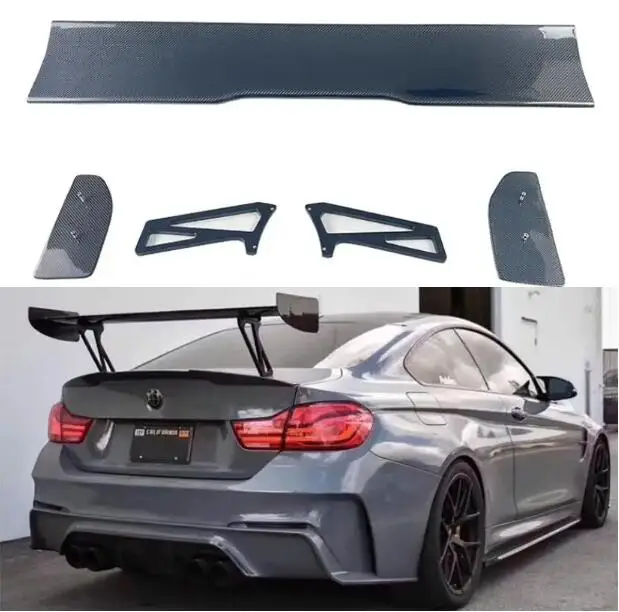 For BMW F80 F82 F83 F87 M2 M3 M4 2014 2015 2016 2017 2018 2019 2020 Real Forged Carbon Fiber Car Rear Trunk Wing Lip Spoiler