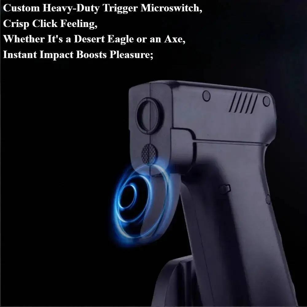 FPS Shootting Game Wired Mouse Gun Shape Ergonomic Vertical Pistol Handle Grip E-Sports Shoot Mice for CSGO&PUBG Player Gift