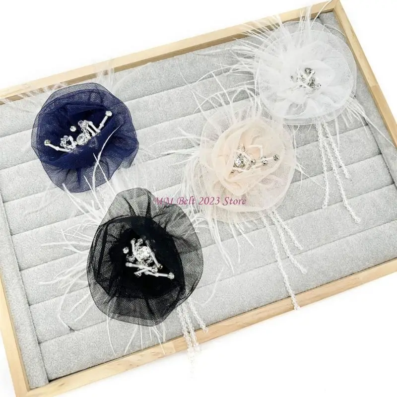 

49me Elegant Tassels Brooch Pin