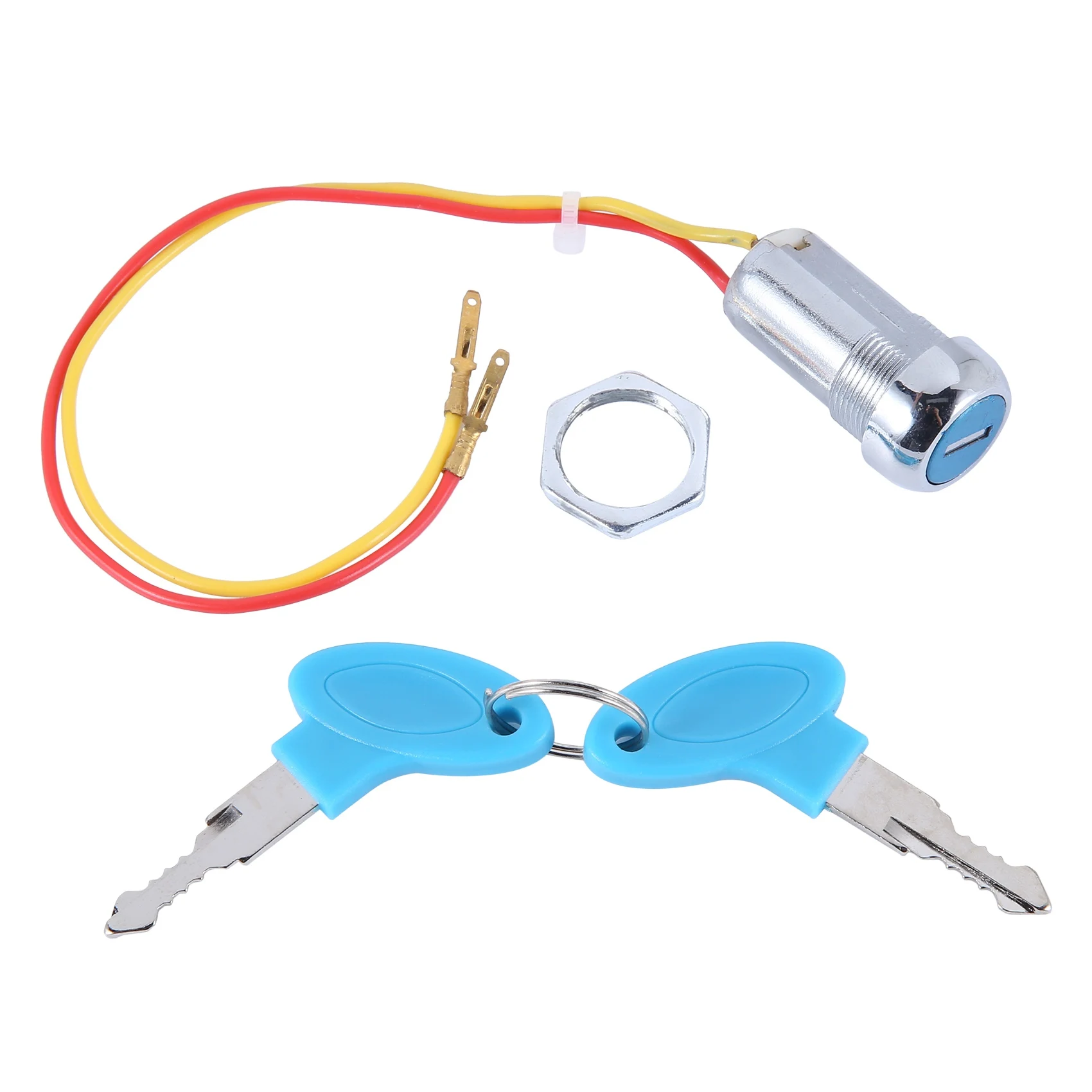 Universal Starting Switch Key Lock Wires Ignition Power Keys Switch for Electric Bike Scooters