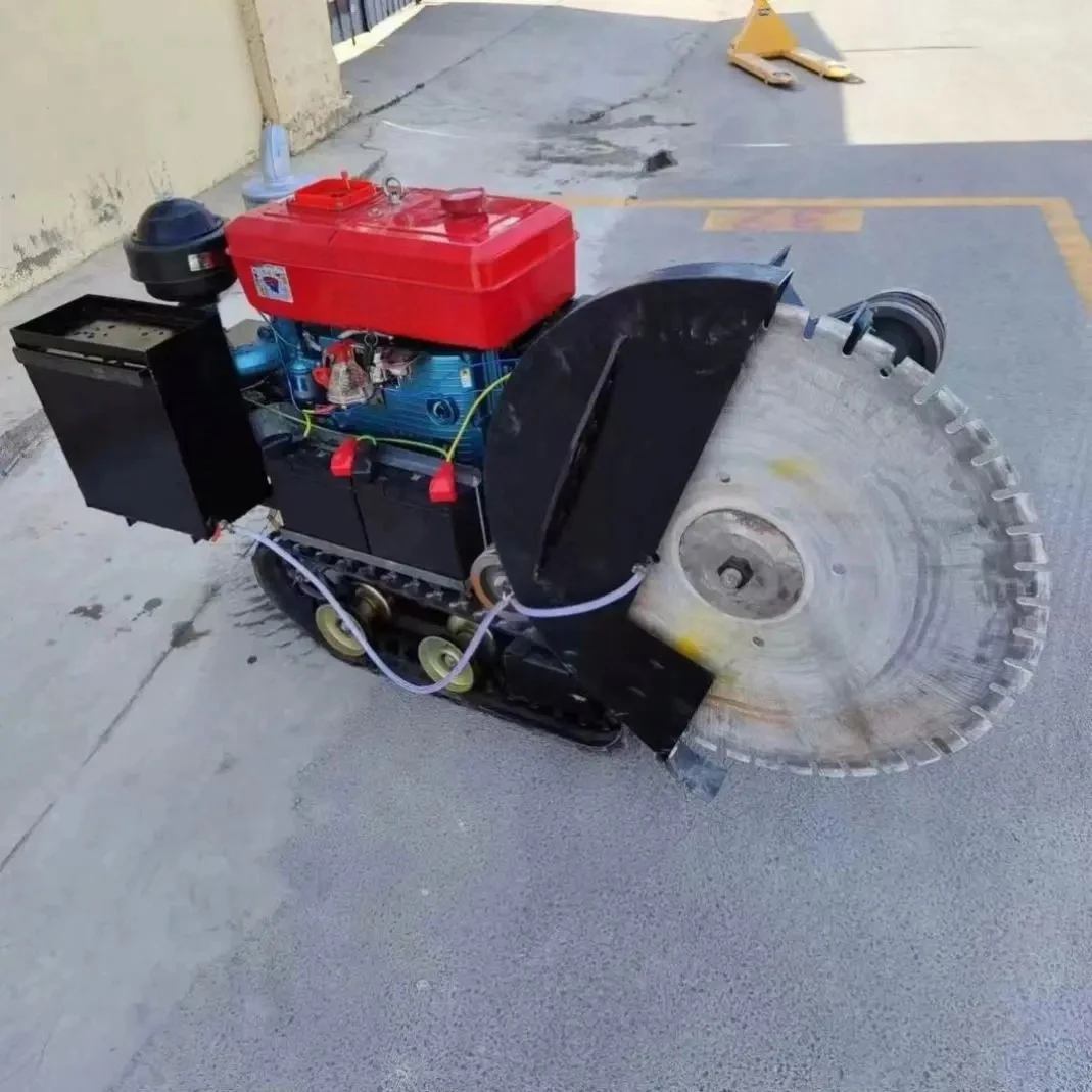 Manufacturer 500Mm Deep Asphalt Pavement Concrete Saw Diesel Tracked Cutting Machine Blade Diameter 1200Mm