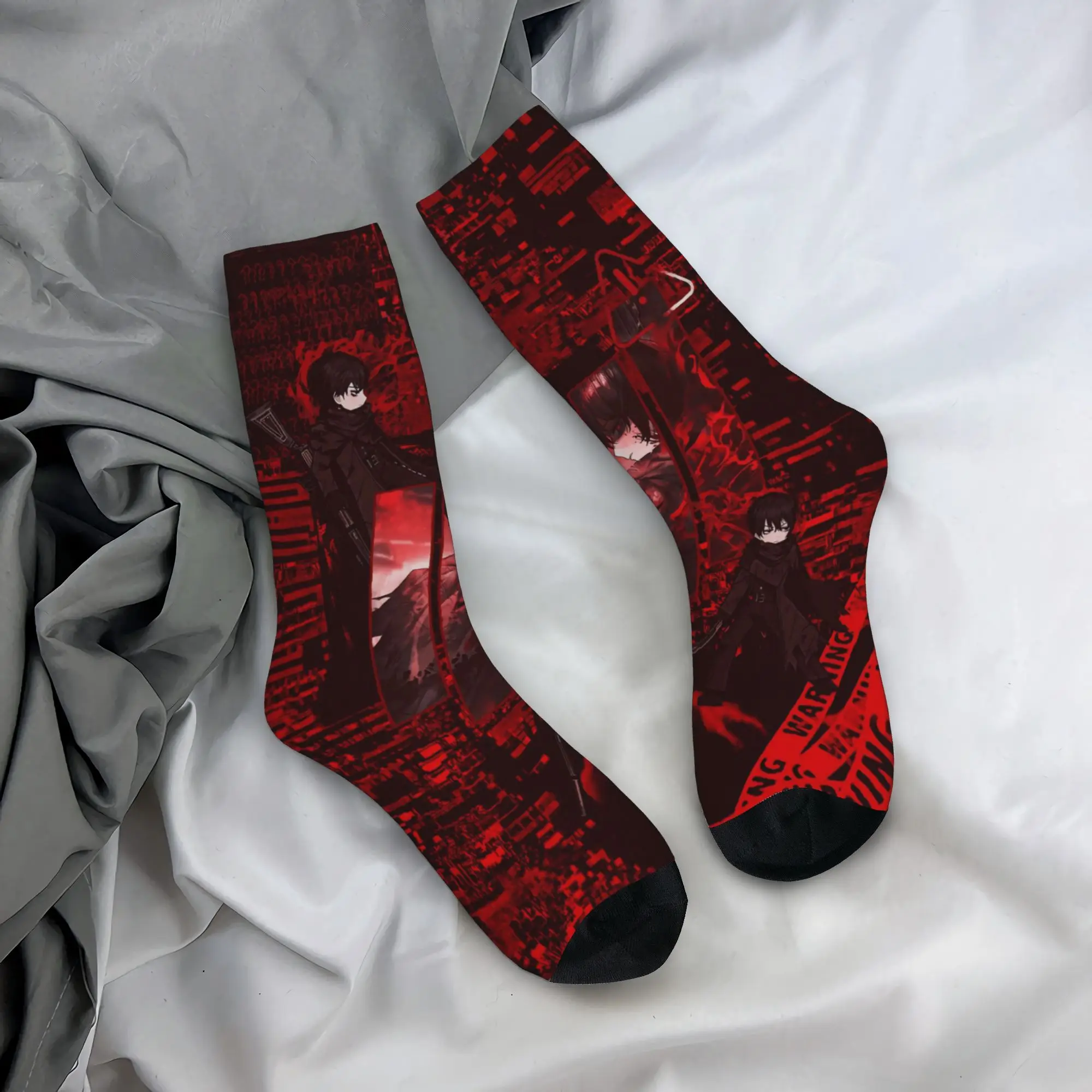 Limbus Company Project moon Crew Socks for Women Men Merchandise Spring Autumn Winter  Cute Long Socks Breathable