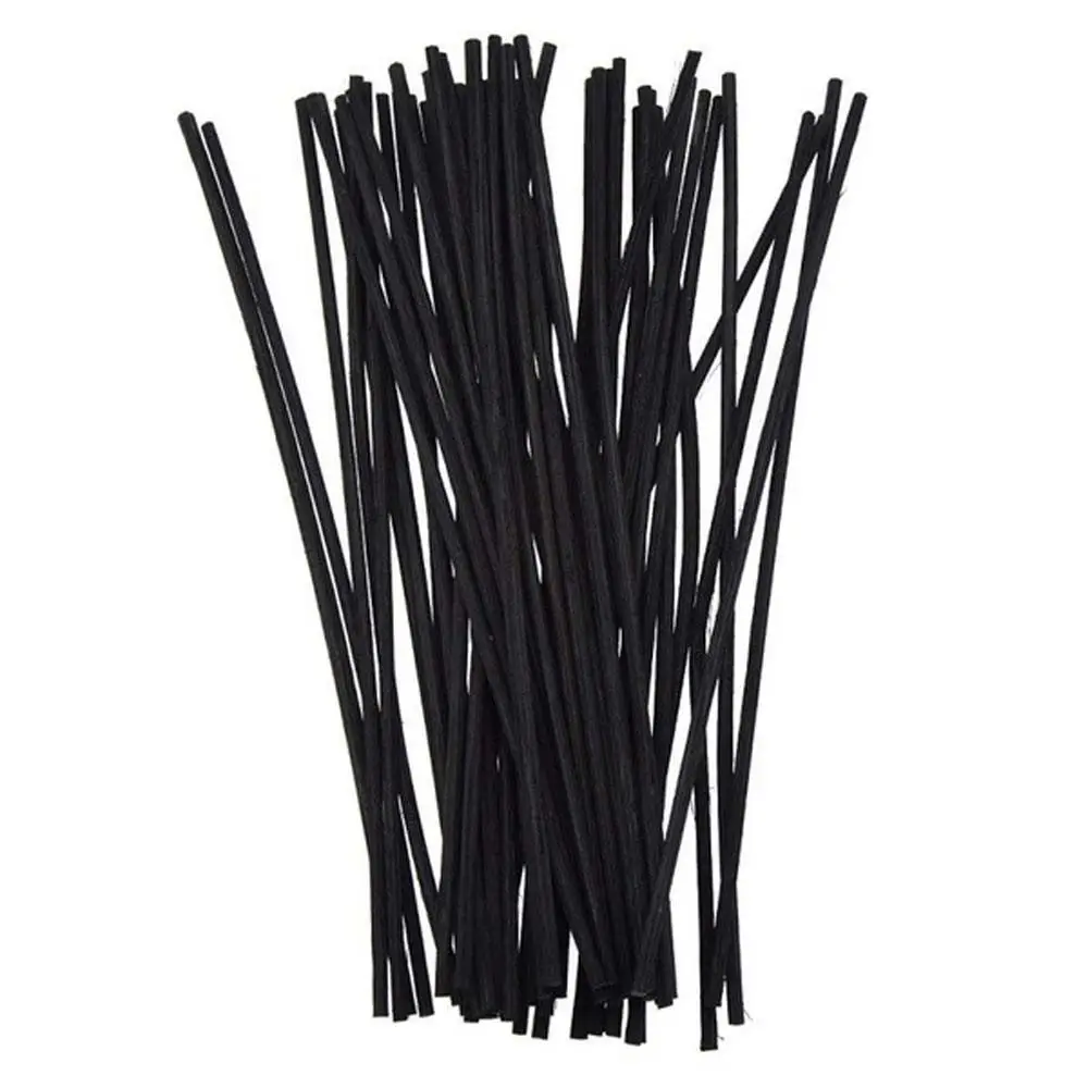 20cm 3mm Black Rattan for Bedroom Tolit Diffuser Sticks Replacement Fiber Home Decor Aromatherapy