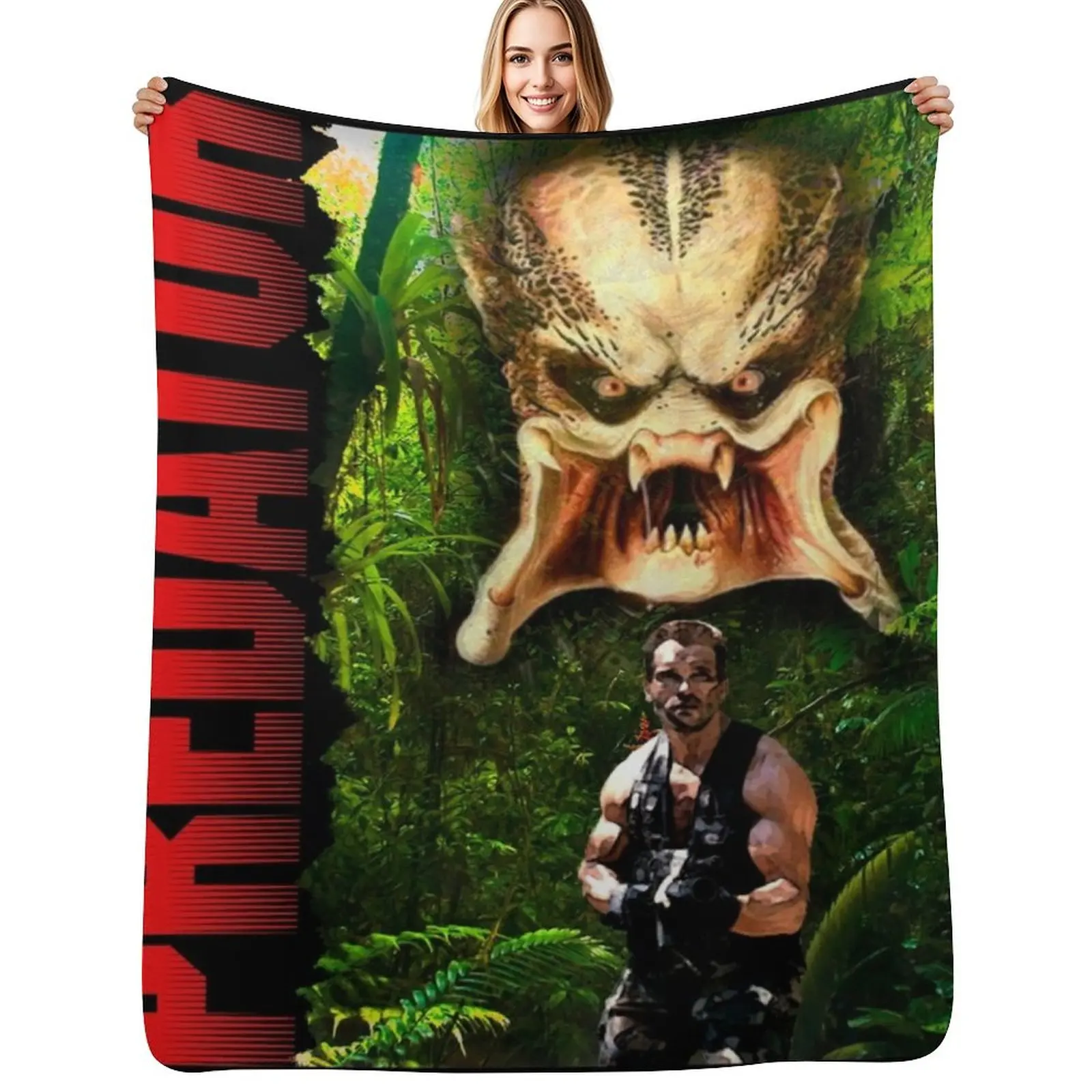 

PREDATOR Throw Blanket blankets ands cosplay anime Blankets