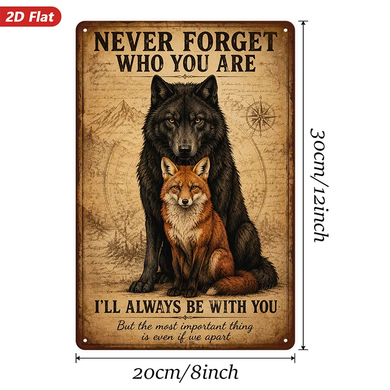 2D Flat, 1pc Metal Sign Wall Art, Home Decor,  Inspirational Quote 