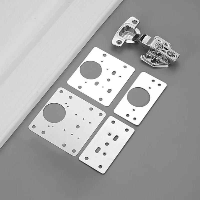 Stainless Steel Cabinet Door Hinge Repair Board Furniture Cabinet Door Hinge Fixed Mounting Piece Hinge Hole Repair Artifact