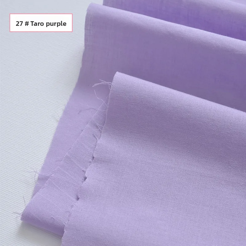 Soft 100% Cotton Lining Fabric By The Meter for Children's Clothing Hanfu Dresses Sewing Summer Skin-friendly Cloth Plain Thin - view 6