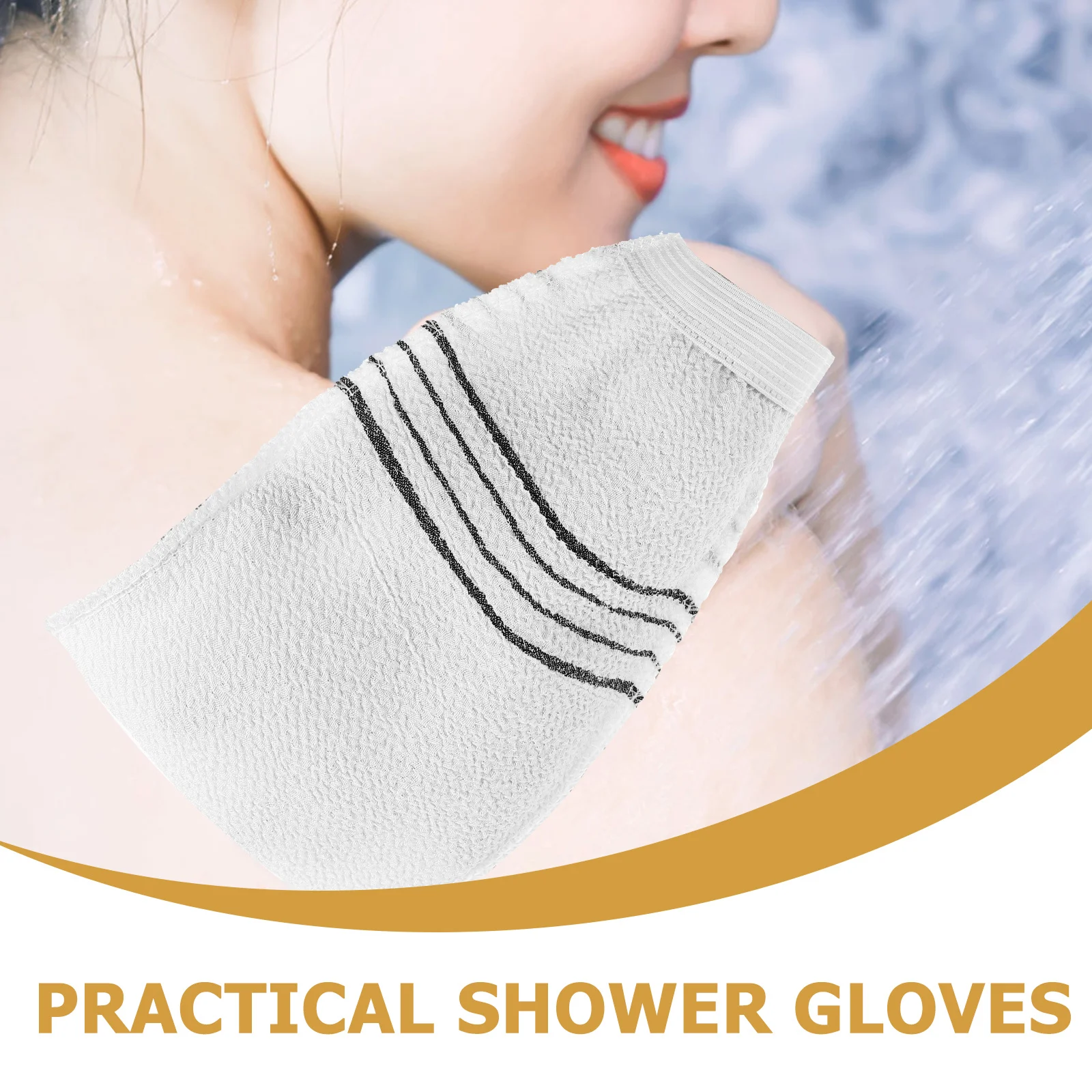 20 قطعة قفازات الاستحمام القابل للتصرف مزدوجة الوجهين التقشير منظف الجسم قفاز للاستحمام تنظيف الجلد إزالة الجلد الميت #6