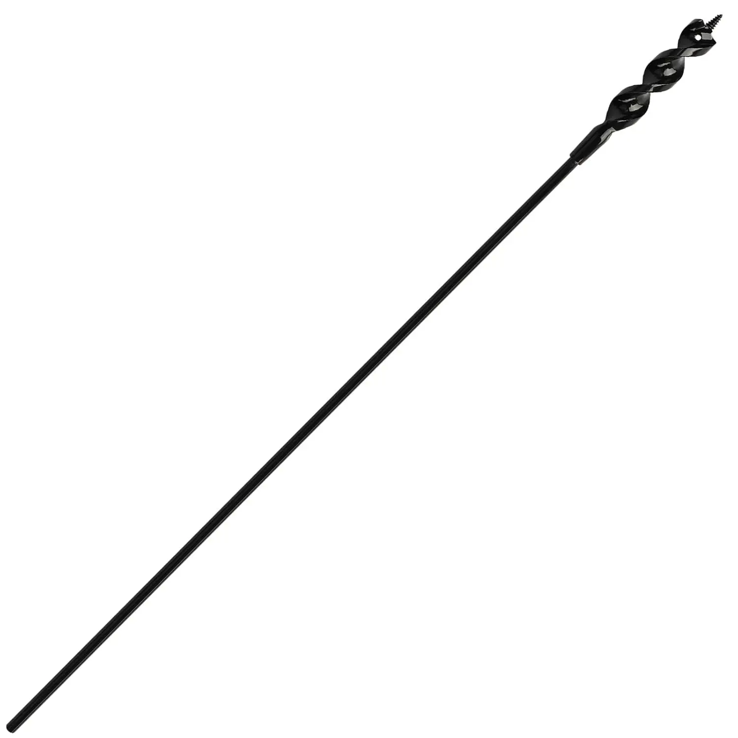 

Flexible Drill Bit for Wire Pulling, 3/4 x 54 Inch, 1/4 Shank, Black Oxide Coated, Bends 90° for Tight Spaces