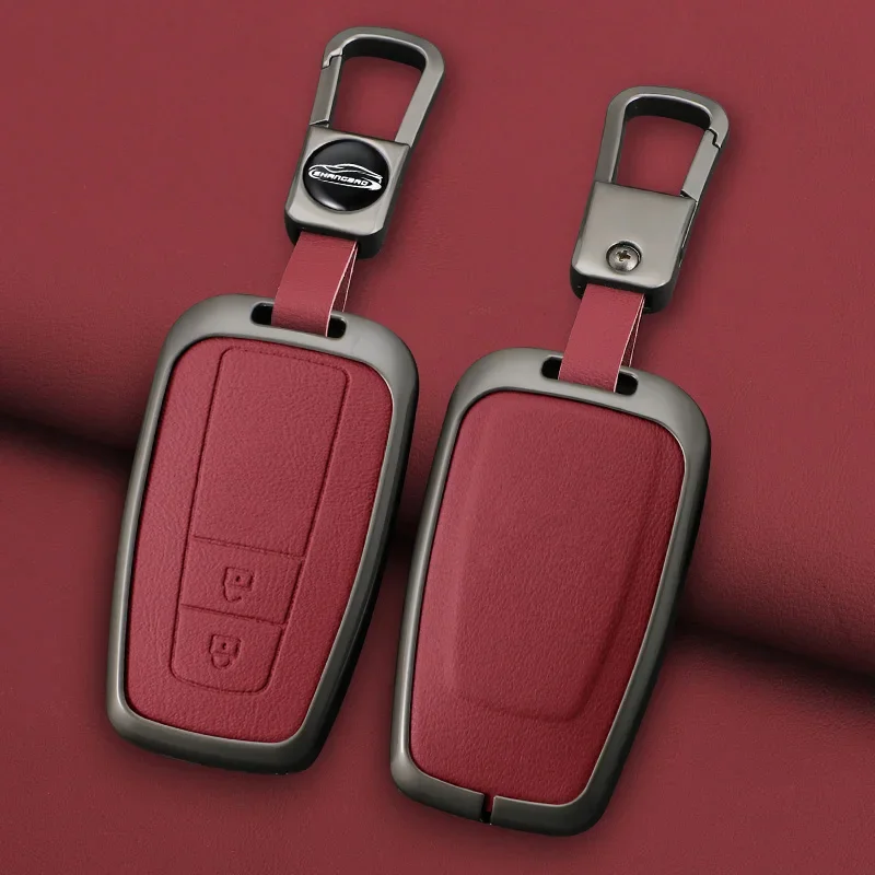 

Zinc Alloy Car Key Case Cover Shell For Toyota Prius Camry Corolla C-HR CHR RAV4 Prado Izoa Levin Avalon 2018 2019 2020 Keychain