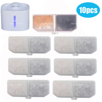 5/10pcs Cat Water Fountain Replacement Activated Carbon Filters Rectangle Pets Dogs Water Drinking Fountain Dispenser