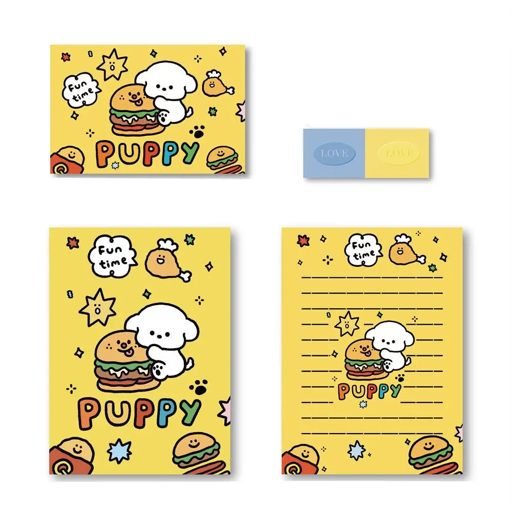 Message Confession Happy Birthday Envelope Stationery Writable Letter Paper Cute Animal Letter Pads Greeting Card