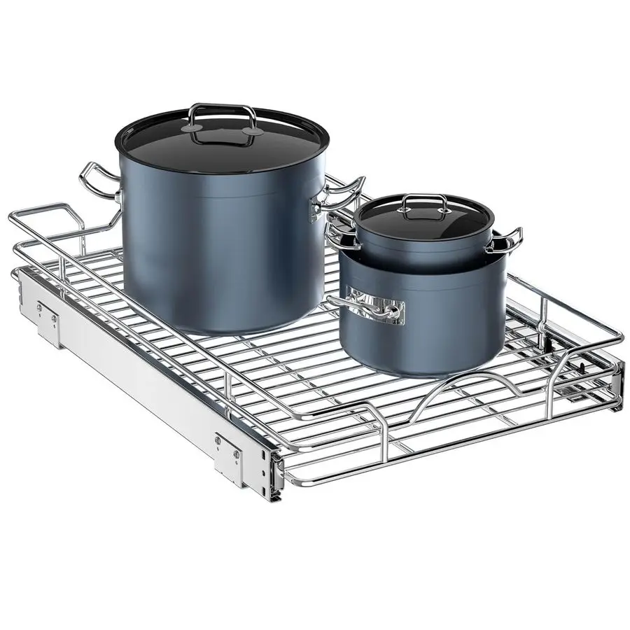 

Выдвижной органайзер для шкафа 15 (Ш) x 21 (Г), выдвижные ящики, выдвижные полки для организации пространства в нижних шкафах на кухне и в ванной