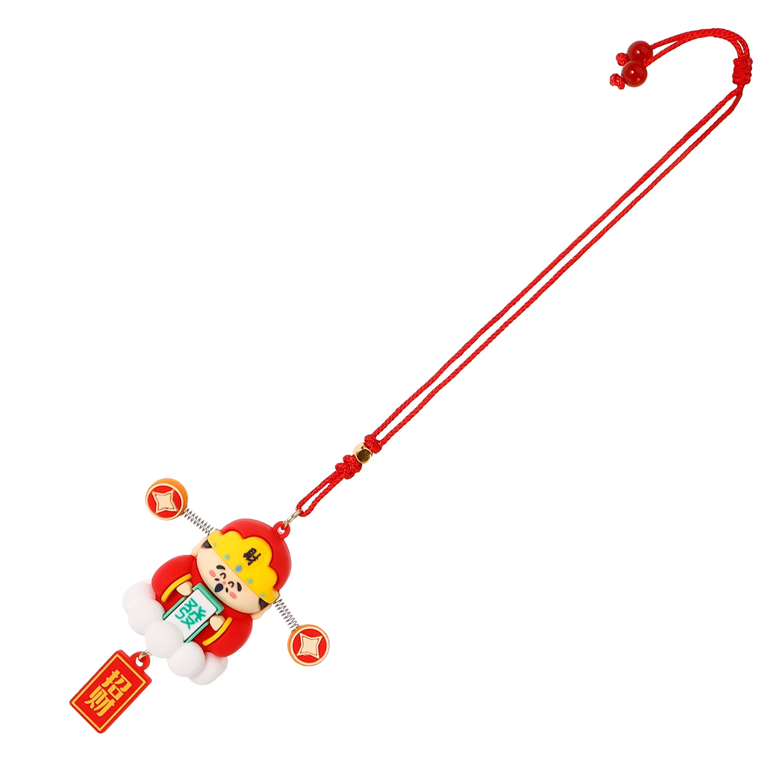 

Little God of Wealth Car Hanging Decor Automobile Decoration Mirror Accessories Pendant Ornaments Pvc Interior