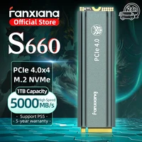 Fanxiang S660 M.2 SSD 500GB 1TB 2TB 5000MB/s M.2 NVMe PCIe4.0x4 SSD unidad interna de estado sólido para PC de escritorio PS5/PlayStation5