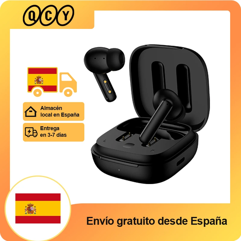 QCY-auriculares inalámbricos T13 ANC, audífonos con Bluetooth 5,3, 28dB, cancelación activa de ruido, intrauditivos, llamadas claras