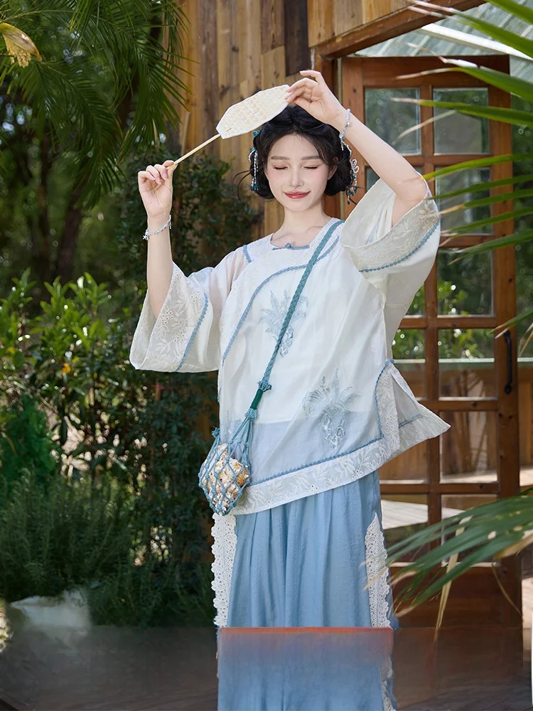 

Женское пальто July Evening Original Andiboo Island Improved Sve, новинка, в китайском стиле, летнее, новое поступление