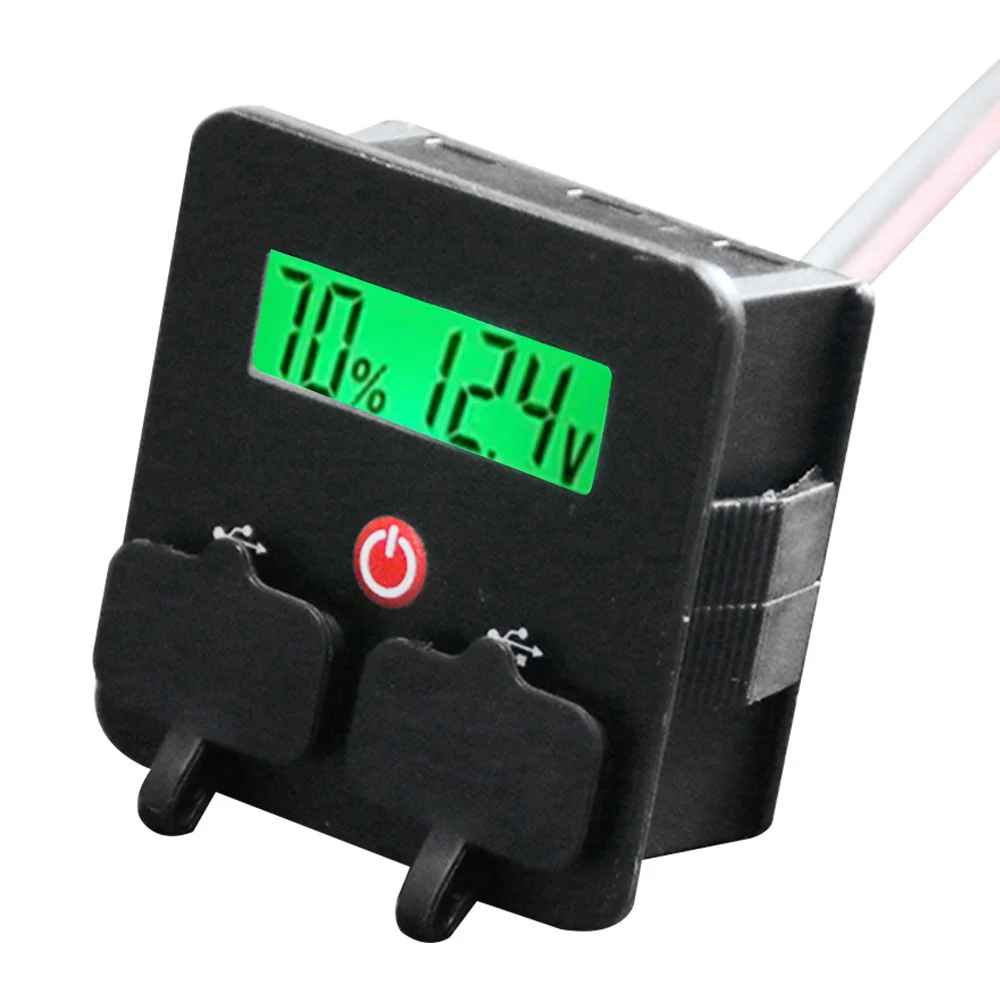 JS-CU3 12V/24V Battery Capacity Indicator Voltmeter High-Precision LED Digital Display 3S-6S Lithium Battery Tester USB Interfac