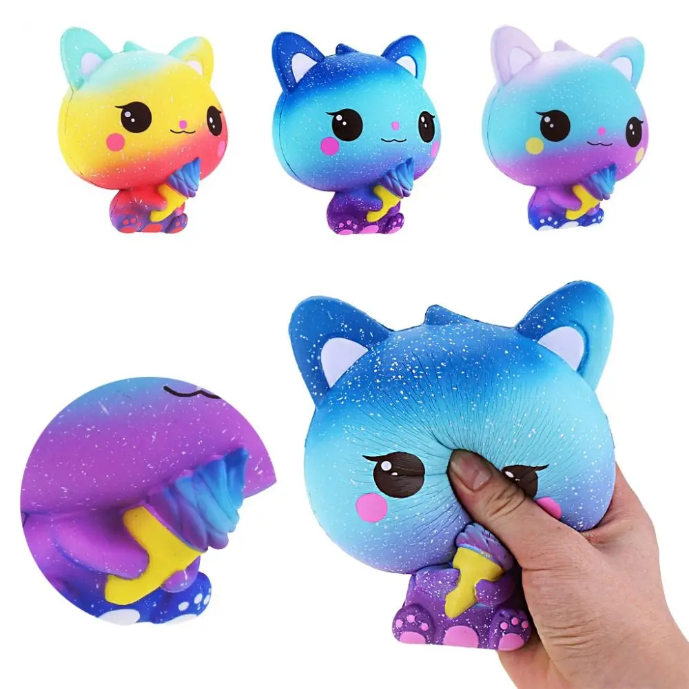 Cartoon Cat Stress Release Toy, Aperte Brinquedos, Rebound Lento, Alívio Do Estresse, Ansiedade Presentes, Novo