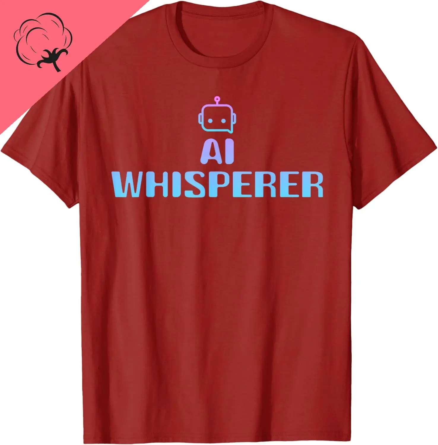 AI Whisperer - Geeky Tech AI Artificial Intelligence T-Shirt Cotton Unisex Summer Streetwear Tops Custom Printed Graphic T-shirt