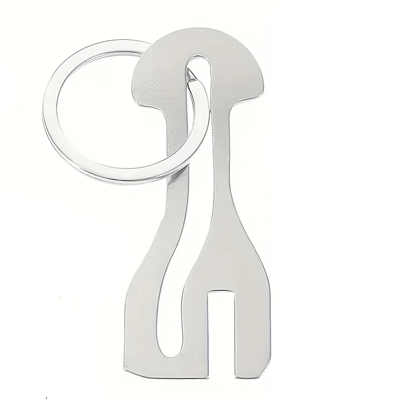 1-4-7 Reusable Stainless Steel Shopping Cart Token, Trolley Token Keychain for Supermarket, Removable Release Key Coin Keyring - view 3