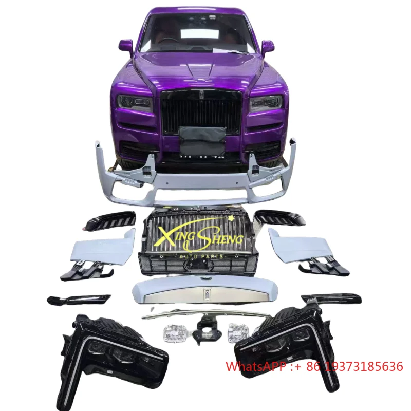 High Quality Used Rolls-Royce Cullinan Front Bumper Compatible with Old & New LED Headlights-New Upgrade
