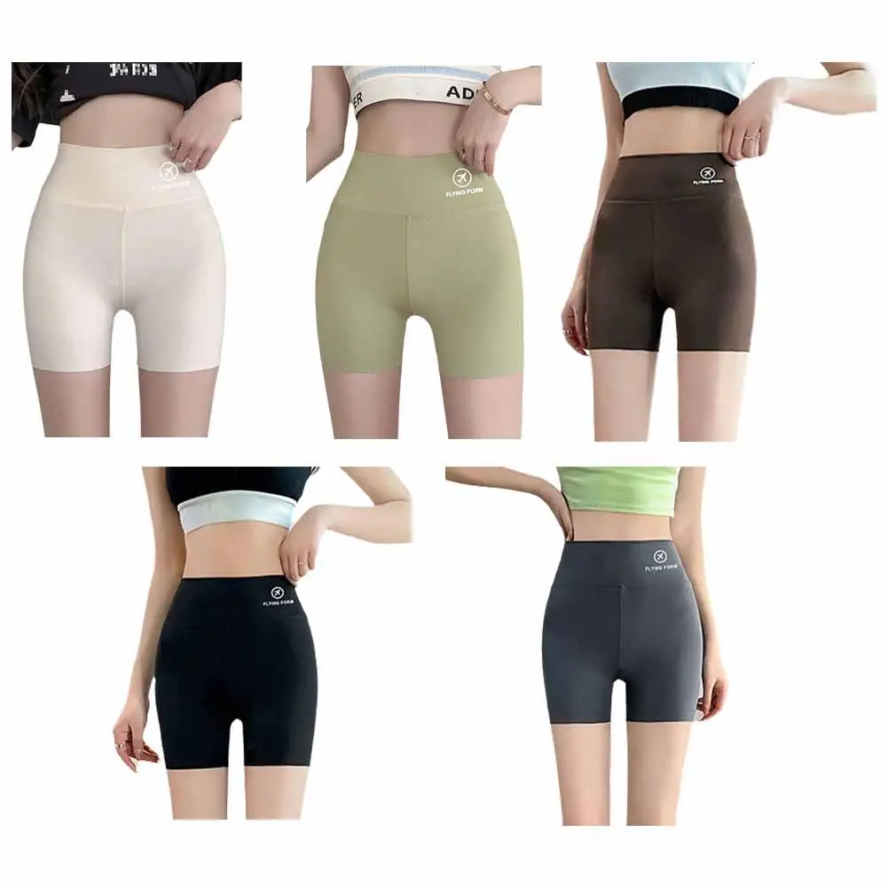 M L XL High Waist Yoga Shorts Quick Dry Workout Tights Butt Lifting Tummy Control Women Stretch Gym Leggings Outdoor Wear